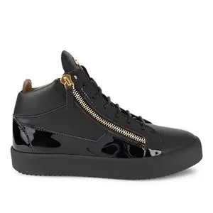 Authentic Giuseppe Zanotti Unisex Leather Zip Sneaker Size 39 GIUSEPPE ZANOTTI Footwear | Military green Men main image 4